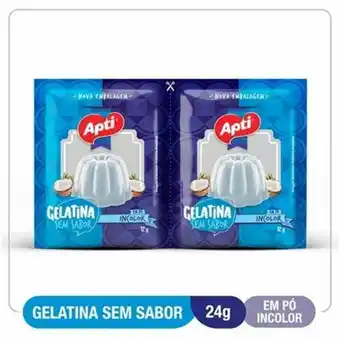 Rede Top Gelatina em pó apti sem sabor incolor 24g oferta