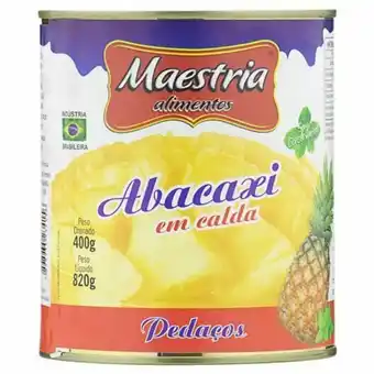 Abacaxi em calda maestria lata 400g