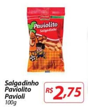 Nacional Salgadinho Paviolito Pavioli 100g oferta