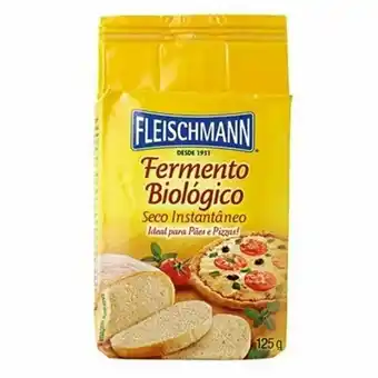 Fermento biológico fleischmann seco instantâneo embalagem 125g