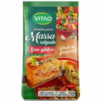 Mistura para massa salgada vitão sem glúten embalagem 400g