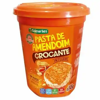 Rede Top Pasta de amendoim integral guimarães crocante 450g oferta