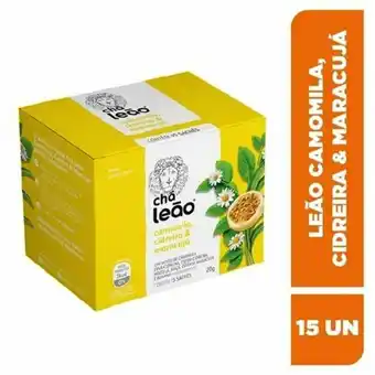 Chá leão camomila cidreira maracujá sachê 15un