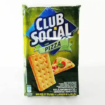 Supermercados Rena Biscoito club social pizza 141g oferta