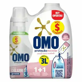 Supermercados Rena Lava roupa omo 500ml p/dil.conc.+gf prot.micelar oferta