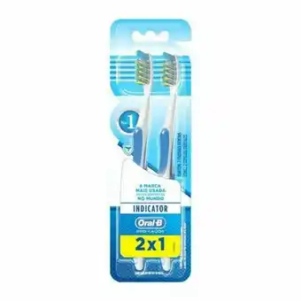 Escova dental oral b leve 2 pague 1 indicator plus 40