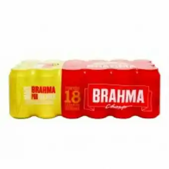 Cerveja brahma lata 350ml caixa c/18 ambev