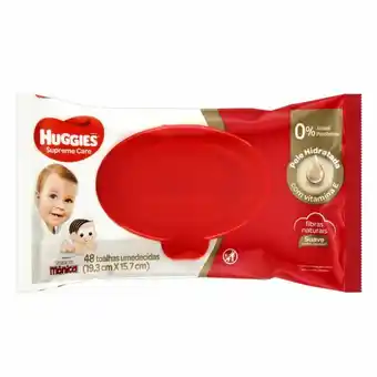 Toalhas umed. huggies 48 un supreme care