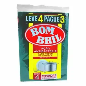 Esponja bombril multiuso oferta 4un