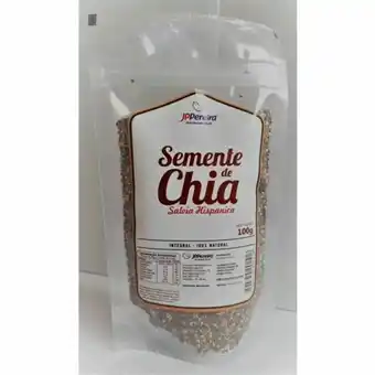 Semente de chia jp pereira embalagem 100g