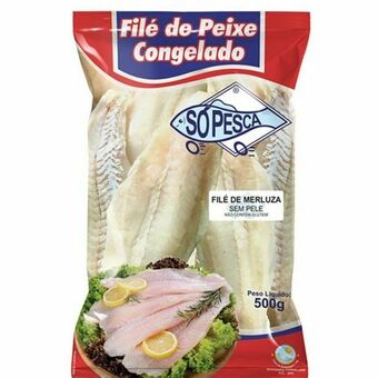 Coocerqui Filé de merluza só pesca congelado sem pele embalagem 500g oferta