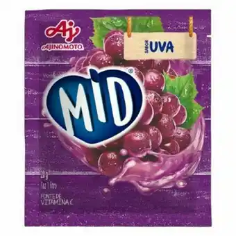 Refresco em pó mid uva 20g