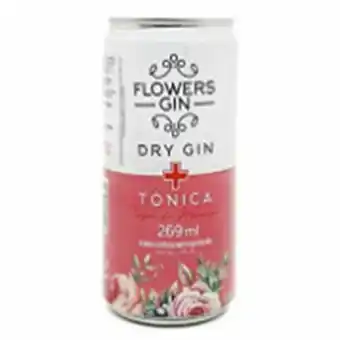 Gin tonica flowers toque de morango lata 269ml