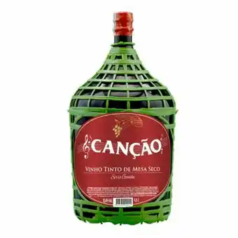 Coocerqui Vinho tinto canção seco garrafão 4,6l oferta