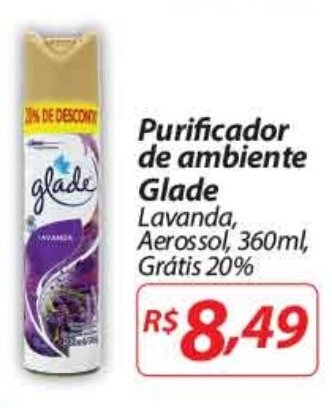 Purificador de ambiente Glade 360ml