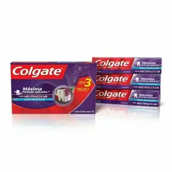 Coocerqui Creme dental colgate máxima proteção anticáries mais neutraçúcar 70g oferta 3un oferta