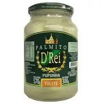 Palmito d' rei tolete pupunha embalagem 300g
