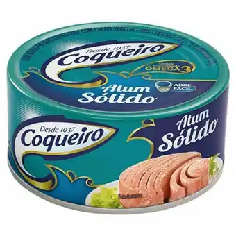 Coocerqui Atum coqueiro sólido em óleo lata 120g oferta