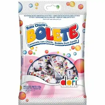 Bala chicle bolete dori pacote 150g