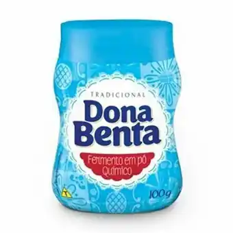Fermento químico em pó dona benta tradicional pote 100g