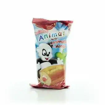 Bolinho santa edwiges animal morango marshmallow embalagem 40g