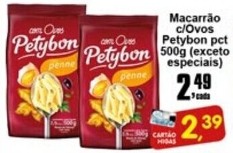 Higa's Supermercado Macarrao c/Ovos Petybon pct 500g oferta