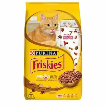 Ração para gatos adutos castrados friskies megamix 1kg