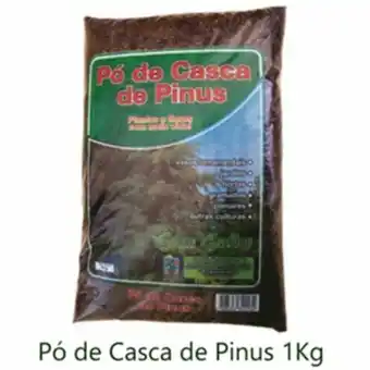 Pó de casca de pinus casa dos xaxins 1kg