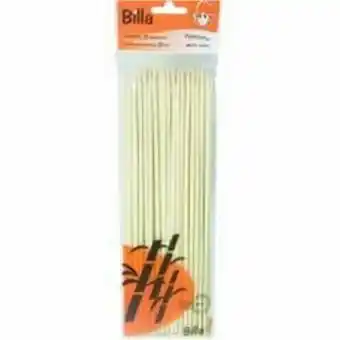 Espetos de bambu billa 18cm embalagem 100 un