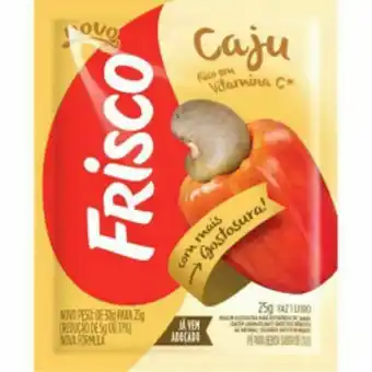 Refresco em pó frisco 25g caju