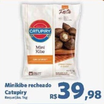Sam's Club Minikibe recheado Catupiry Requeijão, 1kg oferta