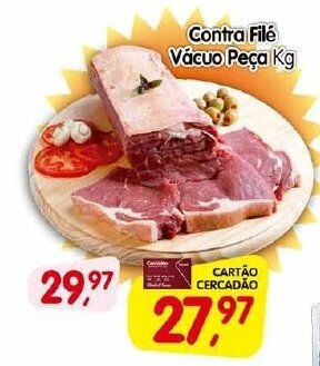 Cercadão Contra Filé Vácuo Peça Kg oferta