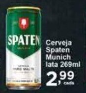 Rossi Supermercado Cerveja Spaten Munich lata 269ml oferta