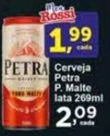 Rossi Supermercado Cerveja Petra P. Malte lata 269ml oferta