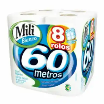Cidade Supermercados Papel higiênico mili bianco neutro 60m com 8 unidades oferta