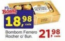Rossi Supermercado Bombom Ferrero Rocher c/8un oferta
