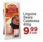 Rossi Supermercado Linguica Seara Calabresa 400g oferta