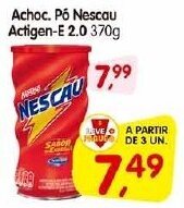 Cercadão Achoc. Pó Nescau Actigen-E 2.0 370g oferta