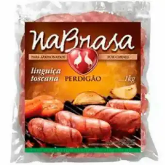 Linguiça congelada perdigão nabrasa toscana 1kg