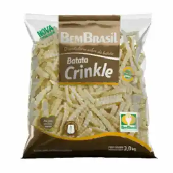 Cidade Supermercados Batata onda bem brasil crinkle congelada 2kg oferta