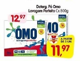 Deterg. Pó Omo Lavagem Perfeita Cx 800g