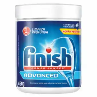 Detergente em pó finish para louça power powder 450gr