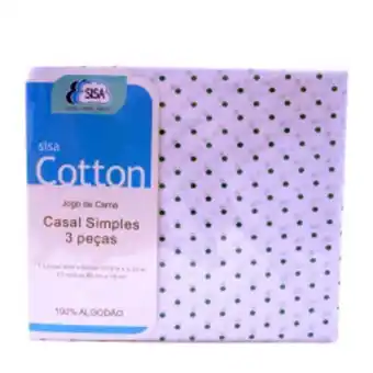Cidade Supermercados Jogo de cama casal sisa c/3 cotton simples oferta