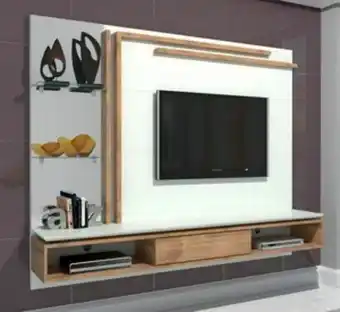 Lojas Guido Painel vigo luxo 1,80m (suporta tv's de até 46 polegadas) nogueira ./off-white oferta