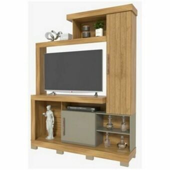 Lojas Guido Estante detroit luxo - suporta tv's até 37" (1,50m) ./freijo / gold perola oferta