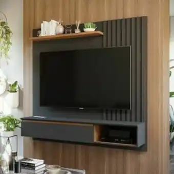 Lojas Guido Painel panamá larg.: 162m (suporta tv's de até 60") ./chumbo/savana oferta