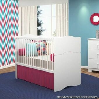 Lojas Guido Berço minicama alegria - espaço para colchão de 130x70 ./branco oferta