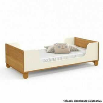 Lojas Guido Mini cama zupy laqueada eco wood ./freijo/off white oferta