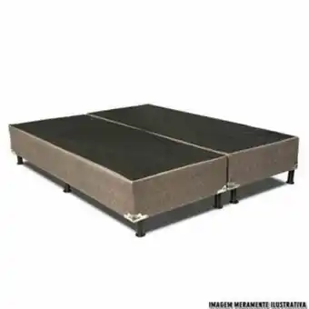 Lojas Guido Conjunto de base p/ cama queen palace 158x198x25 ./rosê (duas unidades) oferta
