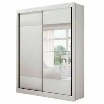 Lojas Guido Roupeiro 2 portas falco (100% mdf) c/espelho e pés ./branco oferta